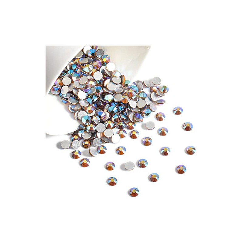 beadsland 1440 diamantes de imitación de cristal con parte trasera