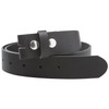 INVIDA Men's / Women's Change Belt Switch without Clasp Black