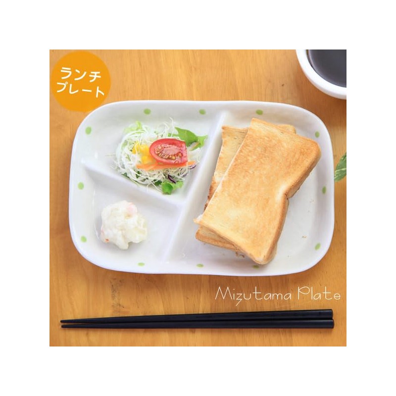 Divider Plate, Polka Dot Lunch Plate (Polka Dot), Set of