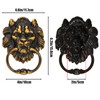 YOUEON 2 Pcs Lion Head Door Knocker, 6 Inch Decorative