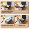 White 3 in 1 timing Sandwich Maker with Non-Stick Plates