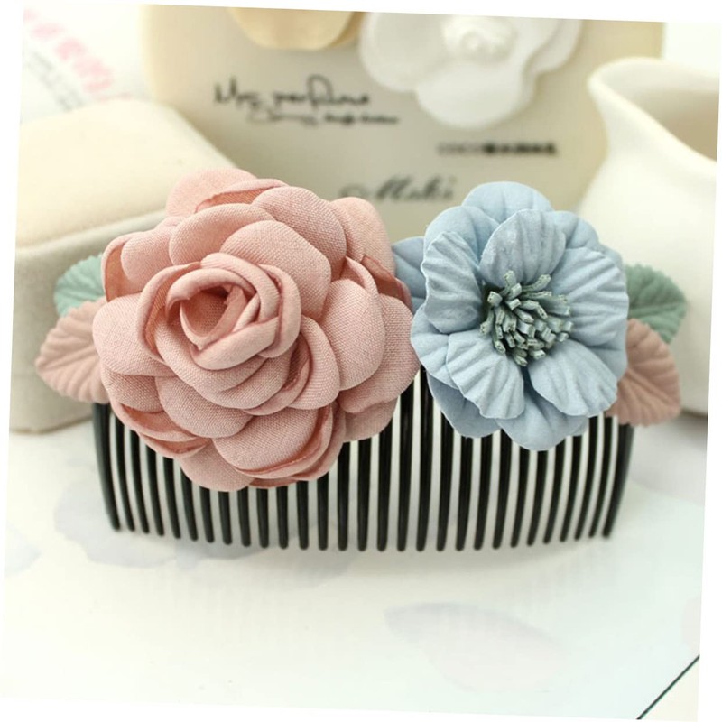 WOONEKY Stylish Flower Clip Hair Comb Women Hair Accessories for