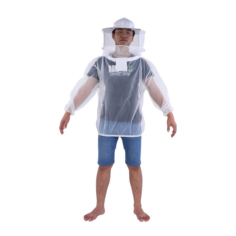 Professional Beekeeper Jacket Transparent Beekeeping Protective Suit Equipment with Hooded