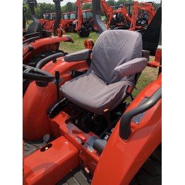 Durafit Seat Covers, Compatible with Kubota Tractors L3301,L3901,L4701, KU16 Gray Waterproof Fabric Piece seat with armrests. New for 2022