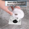 White Drain Hair Catcher Shower Drain Cover Hair Catcher Bathtub