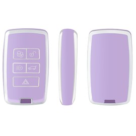 OFFCURVE Car Key Cover Car Key Case Key Fob Cover Car Key Protector Compatible with Land Rover Range Rover LR4 Evoque Velar Sport Discovery 5 Freelander 2 Defender 90 Jaguar XJL E-Pace F-Type