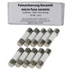 Pack of 10 SeKi Ceramic Fuses 2.5 A, 5 x