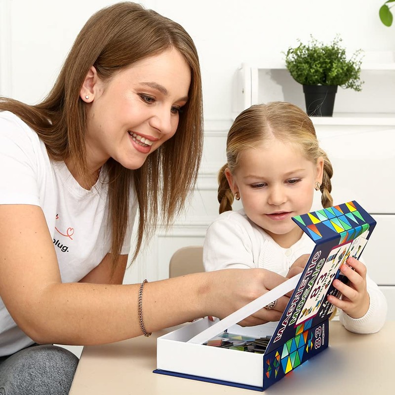 MAGDUM Tangram puzzles for Kids - Magnetic Travel games for