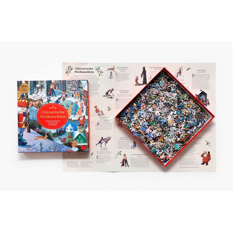 Laurence King Literary Christmas 9783962444310 Santa Claus 1000-Piece Jigsaw Puzzle,