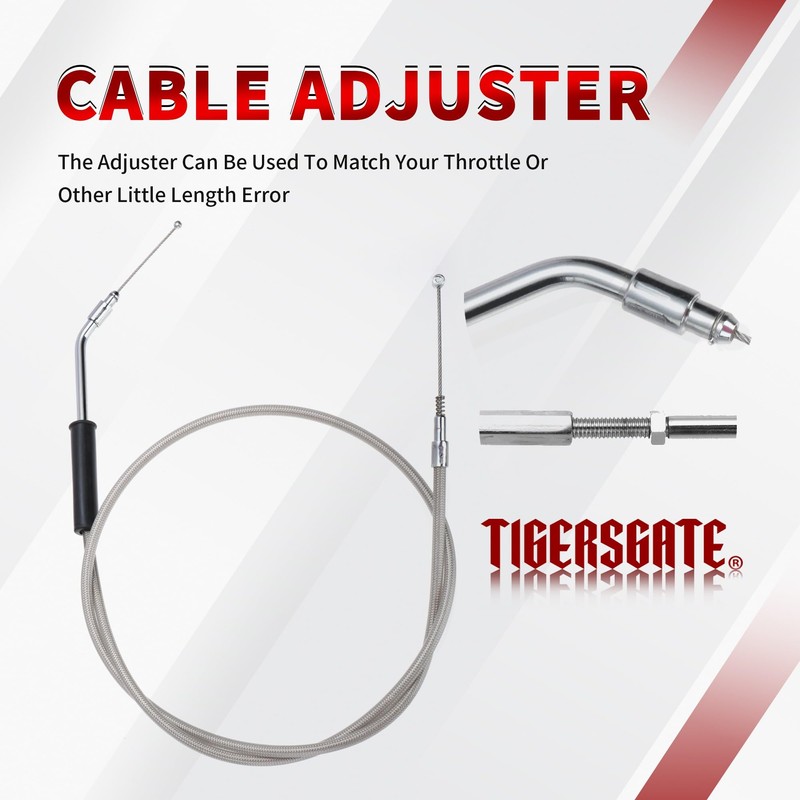 TIGERSGATE 39" Throttle & Idle Cable Kit for 2004-2006 Sportsters