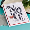 Spellbinders A Note from Me to You Betterpress Plate, Metal,