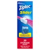 Ziploc Slider Storage Bags, For Food, Sandwich, Organization and More,