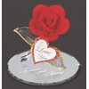 Glass Baron Red Rose Forever and Always Figurine