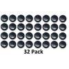 Plastic 1.5-inch Wrought Iron Patio Furniture Glide Caps (32, Black)