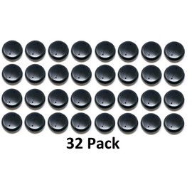 Plastic 1.5-inch Wrought Iron Patio Furniture Glide Caps (32, Black)