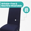High-Back Chair Covers for Dining Room Chairs – Spandex Stretch,