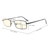 Eyekepper Erinnerung Titanium Brücke Computer Brille 50% blaues Licht blockierende