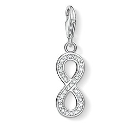Thomas Sabo Women-Charm Pendant Eternity Charm Club 925 Sterling Silver Zirconia white 1132-051-14