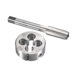 uxcell M12 x 1.75mm Metric Tap and Die Set, Machine Thread Screw Tap with Round Threading Die, Tap & Die Kit for Nut Screw Bolt Thread Repair