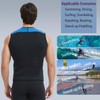 Lemorecn Wetsuit Top for Men Women,3mm Sleeveless Front Zip Neoprene