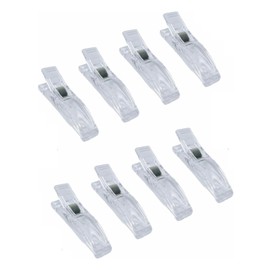 8 Clips for Pleated Paper Blinds Shades, Clear Plastic Blinds Clips for Window Temporary Window Blinds Shades Clips that hold Curtains