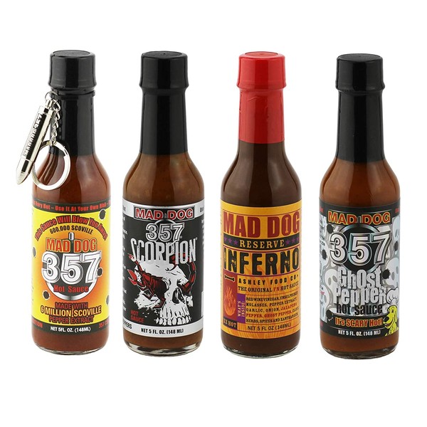 Mad Dog 357 EXTREME Four Bottle Hot Sauce Gift Set