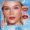 BEUKING Pearlescent Lip Glaze, Blue Bottle Long Lasting Lipstick, Non-Stick
