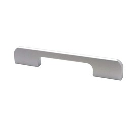 NUZAMAS Set of 10 Cabinet Door Handles and Pulls, Furniture Drawer Handles, Zinc Alloy, 140mm Long, Kitchen Cabinet Wardrobe Knobs Bars, Center to Center 128mm Silver Color