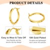 18K Gold Hoops Earring for Women Big Large Hoop Earrings