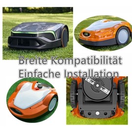 Ru-Mik 2-Piece Robotic Lawnmower Blade Compatible with iMOW RMI 422 422P 422PC RMI422 P C - 63017020101, Replacement Blades for Stainless Steel Lawnmower Blades, 197 mm, Silver