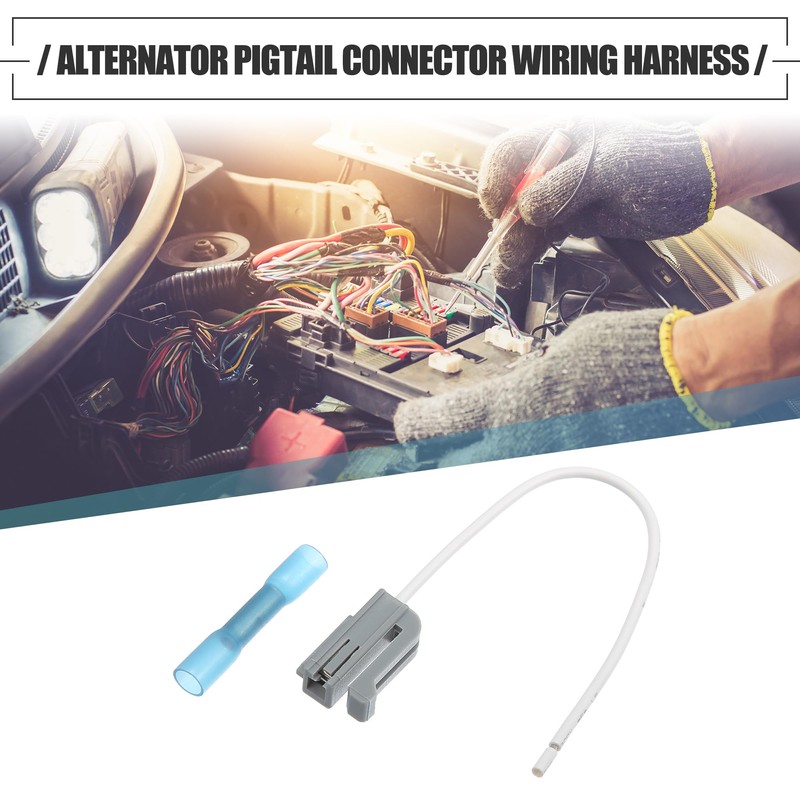 A ABSOPRO 1 Set Alternator Pigtail Wiring Harness for Ford