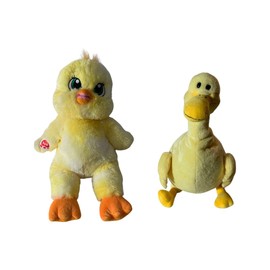 Weighted stuffed animal, duck, 3 lbs plush - washable weighted buddy
