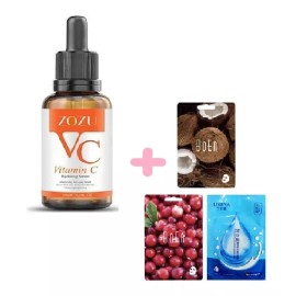 KFMX Suero Facial Hidratante + 3 Mascarillas Faciales Regalo