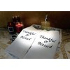 Liberty21 Embroidered Hand Towels with Inspirational Message: Thankful & Blessed