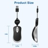 EEEKit Ultra Compact 3-Button USB Mouse, Black, 3 x 1.57