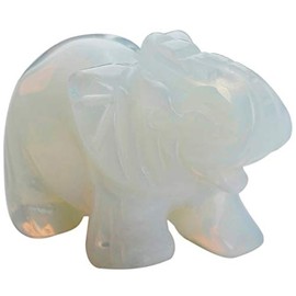 Nupuyai Nupuyai Elefant Figur Edelstein Kristall Glckselefant Heilstein Glcksbringer Elefantenfigur Reiki Fengshui Deko
