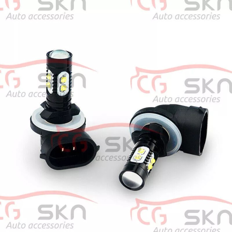 SHENKENUO 2x 150W 6000K LED Headlight Bulbs For Polaris Ranger