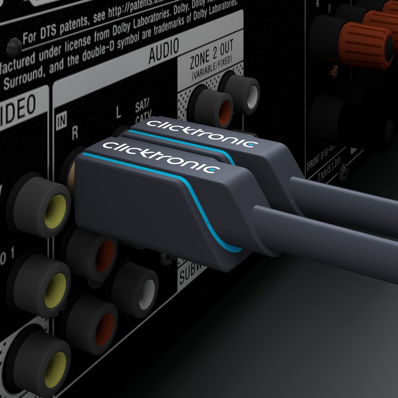 Clicktronic Casual stereo audio cable (2x RCA jack / 2x