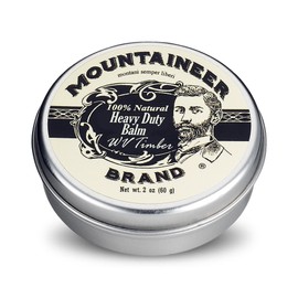 Heavy-Duty Beard Balm by Mountaineer Brand (2 oz) | Beard Tamer and Leave-in Conditioner | WV Timber Scent