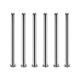 Hinge Pins for Doors 3.5'' Stainless Steel Door Hinge Pins Silver (6 pcs)