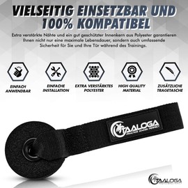 TAALOGA® Door Anchor | Perfect Door Attachment for Resistance Bands | Pull Ropes | Fitness Bands | Door Holder for Sling Trainer | Gymnastics Bands | Resistance Bands | Includes Practical Carry Bag