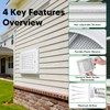Funmit 4" Louvered Vent Cover Stops Birds Nesting for Outside
