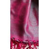 Maharanis Handwoven Jacquard Silk Scarf 100% Silk Purple/Silver, purple