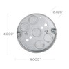 Hubbell-Raco 8293 1/2-Inch Deep, 1/2-Inch Bottom Knockouts 4-Inch Round Ceiling