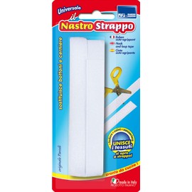 PARODI & PARODI Genäht Rissband, Polyurethan (PU), weiß/schwarz, 20x9x1 cm