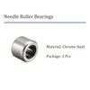 Kozelo 2pcs HF0608 Needle Roller Bearing 6mm x 10mm x