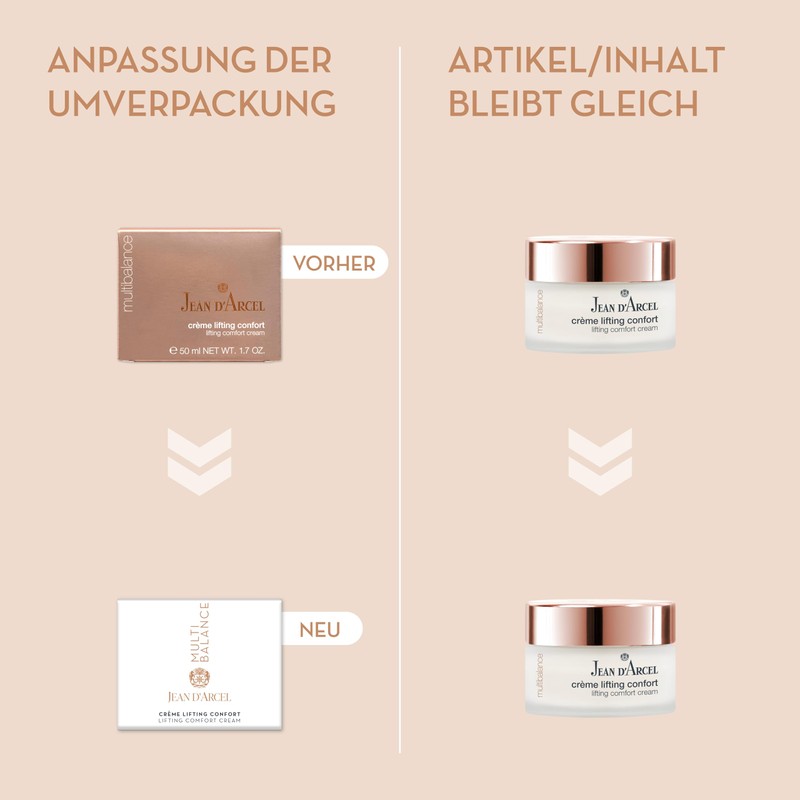 JEAN D'ARCEL - MULTIBALANCE - crème lifting comfort - Supports
