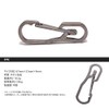 KOYOKOMA Alloy Carabiner, Titanium Key Holder, Keys, Military, Lightweight, Outdoor,
