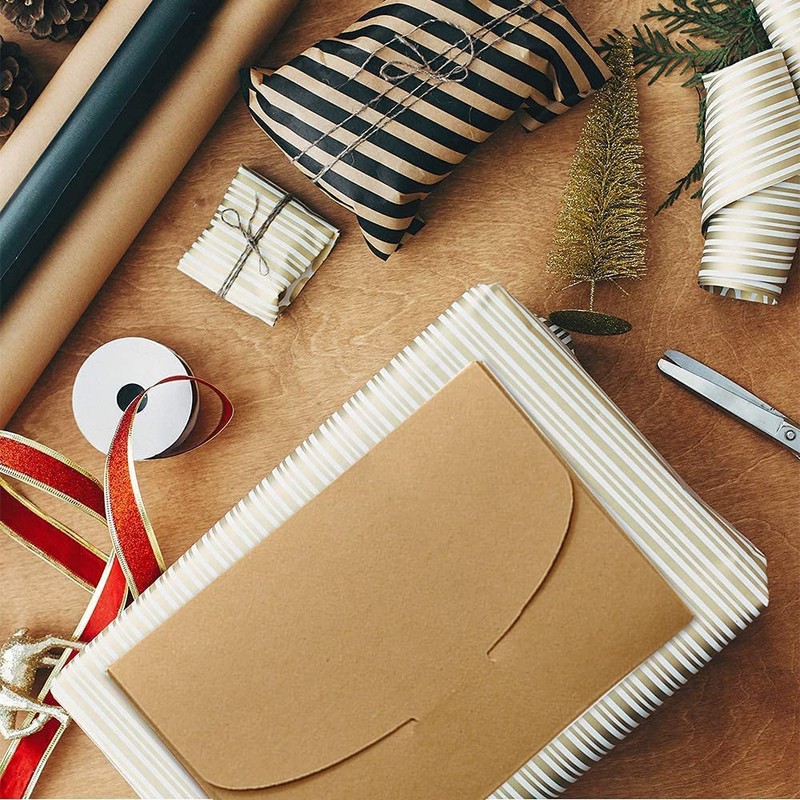 Youery 50 Pieces Kraft Paper Envelopes Postcard Envelope Creative Retro