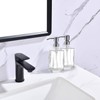 ICREEH Glass Soap Dispenser Set, Stainless Steel Pump & Clear
